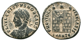 Crispus. Caesar, A.D. 317-326. Æ "Repatinated" Reference: Condition: Very Fine

Weight: 3,33 gr. Diameter: 19,2 mm