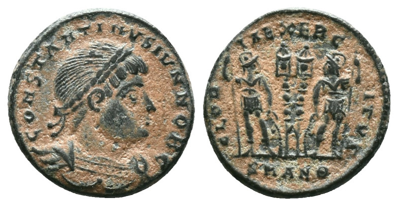 Constantin I the Great AD 306-336. Ticinum Follis Æ Reference: Condition: Very F...