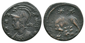 City Commemorative AD 335-337. Antioch Follis Æ Reference: Condition: Very Fine

Weight: 2,44 gr. Diameter: 18,4 mm