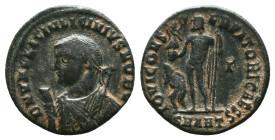 Licinius II (Caesar, 317–324) AE Follis Reference: Condition: Very Fine

Weight: 3,12 gr. Diameter: 17,9 mm
