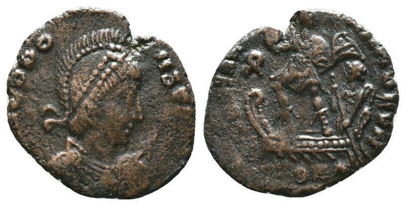 Theodosius I. (379-395 AD) AE Follis Reference: Condition: Very Fine

Weight: ...