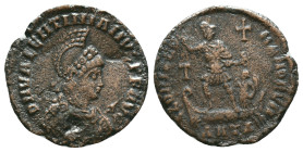 Valentinian II. AD 375-392. Æ. Antioch mint, Reference: Condition: Very Fine

Weight: 4,10 gr. Diameter: 21,4 mm