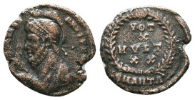 Julian II. A.D. 360-363. AE Reference: Condition: Very Fine

Weight: 2,58 gr. Diameter: 19,0 mm