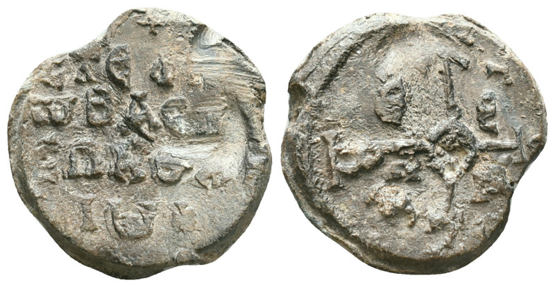 Byzantine Lead Seals Reference: Condition: Very Fine

Weight: 12,0 gr. Diamete...