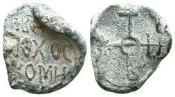 Byzantine Lead Seals Reference: Condition: Very Fine

Weight: 17,7 gr. Diameter: 23,2 mm