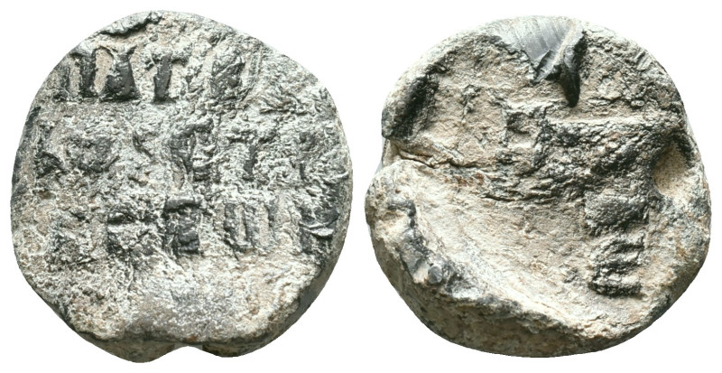Byzantine Lead Seals Reference: Condition: Very Fine

Weight: 12,4 gr. Diamete...