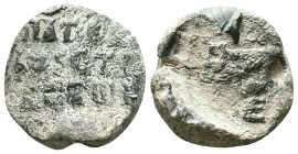 Byzantine Lead Seals Reference: Condition: Very Fine

Weight: 12,4 gr. Diameter: 22,0 mm