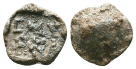Byzantine Lead Seals Reference: Condition: Very Fine

Weight: 4,13 gr. Diameter: 14,5 mm