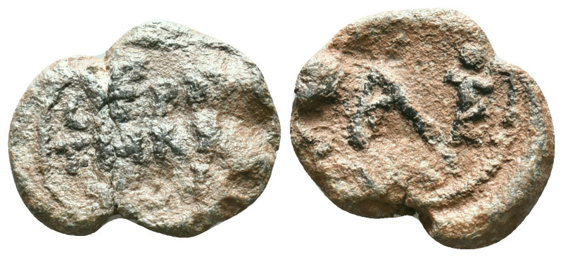 Byzantine Lead Seals Reference: Condition: Very Fine

Weight: 8,15 gr. Diamete...