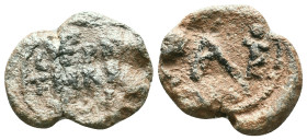 Byzantine Lead Seals Reference: Condition: Very Fine

Weight: 8,15 gr. Diameter: 22,9 mm