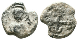 Byzantine Lead Seals Reference: Condition: Very Fine

Weight: 6,67 gr. Diameter: 17,3 mm