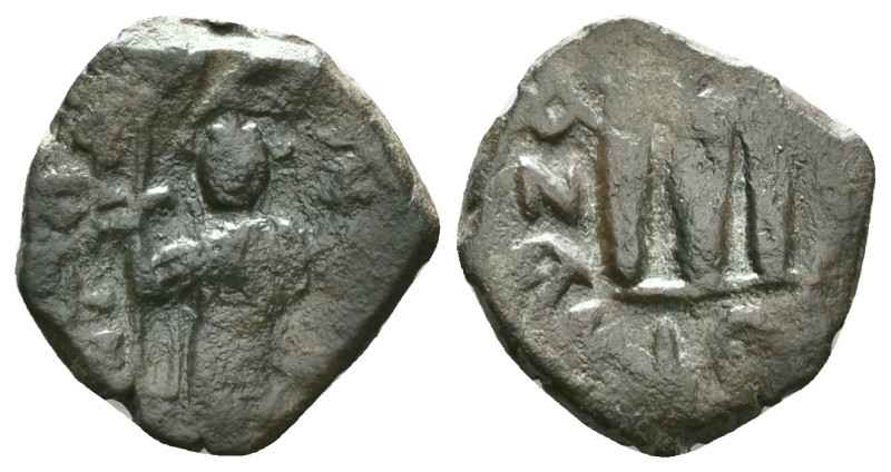 Umayyad Caliphate. Arab-Byzantine coinage (Pseudo-Byzantine types) . Circa 650s-...