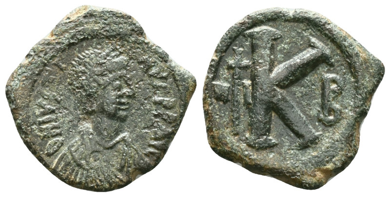 Anastasius I (491-518 AD). Constantinople. AE Half Follis Reference: Condition: ...