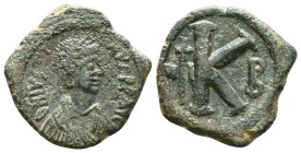 Anastasius I (491-518 AD). Constantinople. AE Half Follis Reference: Condition: Very Fine

Weight: 7,26 gr. Diameter: 22,2 mm