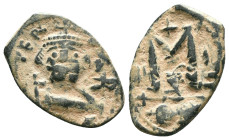 Arab - Byzantine Coins, 7th - 13th Centuries "Repatinated" Reference: Condition: Very Fine

Weight: 3,72 gr. Diameter: 24,4 mm