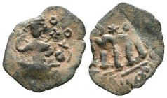 Arab - Byzantine Coins, 7th - 13th Centuries "Repatinated" Reference: Condition: Very Fine

Weight: 2,73 gr. Diameter: 24,5 mm