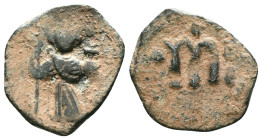 Arab - Byzantine Coins, 7th - 13th Centuries "Repatinated" Reference: Condition: Very Fine

Weight: 3,66 gr. Diameter: 22,7 mm
