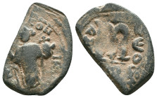 Arab - Byzantine Coins, 7th - 13th Centuries "Repatinated" Reference: Condition: Very Fine

Weight: 3,99 gr. Diameter: 25,6 mm