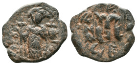 Arab - Byzantine Coins, 7th - 13th Centuries Reference: Condition: Very Fine

Weight: 3,82 gr. Diameter: 20,5 mm