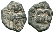 Arab - Byzantine Coins, 7th - 13th Centuries Reference: Condition: Very Fine

Weight: 3,78 gr. Diameter: 19,3 mm
