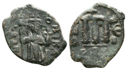 Arab - Byzantine Coins, 7th - 13th Centuries Reference: Condition: Very Fine

Weight: 3,95 gr. Diameter: 22,6 mm