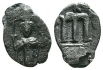 Arab - Byzantine Coins, 7th - 13th Centuries Reference: Condition: Very Fine

Weight: 3,54 gr. Diameter: 20,2 mm