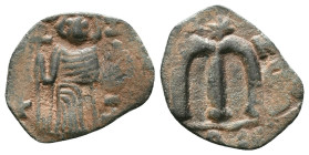 Arab - Byzantine Coins, 7th - 13th Centuries Reference: Condition: Very Fine

Weight: 2,22 gr. Diameter: 20,7 mm