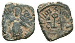 Arab - Byzantine Coins, 7th - 13th Centuries Reference: Condition: Very Fine

Weight: 3,75 gr. Diameter: 17,5 mm