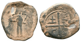 Crusaders Coins Ae, Circa 1095 - 1271 AD, "Repatinated" Reference: Condition: Very Fine

Weight: 4,66 gr. Diameter: 23,7 mm