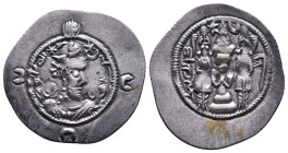 SASANIAN KINGS. AD 631 - 638. AR Drachm Reference: Condition: Very Fine

Weight: 4,02 gr. Diameter 31,2 mm