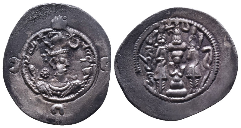 SASANIAN KINGS. AD 631 - 638. AR Drachm Reference: Condition: Very Fine

Weigh...