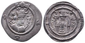 SASANIAN KINGS. AD 631 - 638. AR Drachm Reference: Condition: Very Fine

Weight: 4,04 gr. Diameter: 26,9 mm