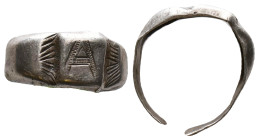 Ancient Silver Ring, AR Reference: Condition: Very Fine

Weight: 1,80 gr. Diameter: 2,10 mm
