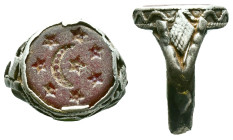 Ancient Silver Ring, AR Reference: Condition: Very Fine

Weight: 4,21 gr. Diameter: 20,2 mm