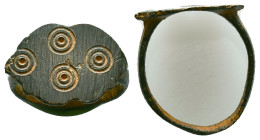 Byzantine Lucky Ring , 7th - 13th century AD. Reference: Condition: Very Fine

Weight: 1,94 gr. Diameter: 18,6 mm