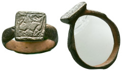 Ancient Roman Bronze Ring , circa 1st - 3rd AD. Reference: Condition: Very Fine

Weight:6.38 gr. Diameter: 27.8 mm