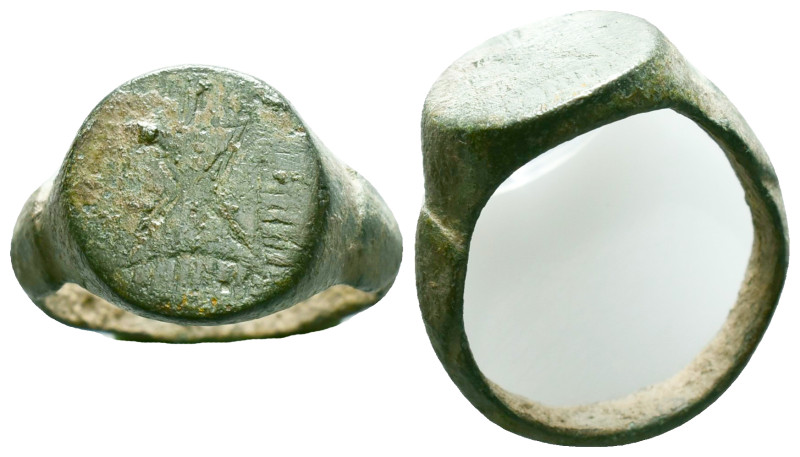 Ancient Roman Bronze Ring , circa 1st - 3rd AD. Reference: Condition: Very Fine...