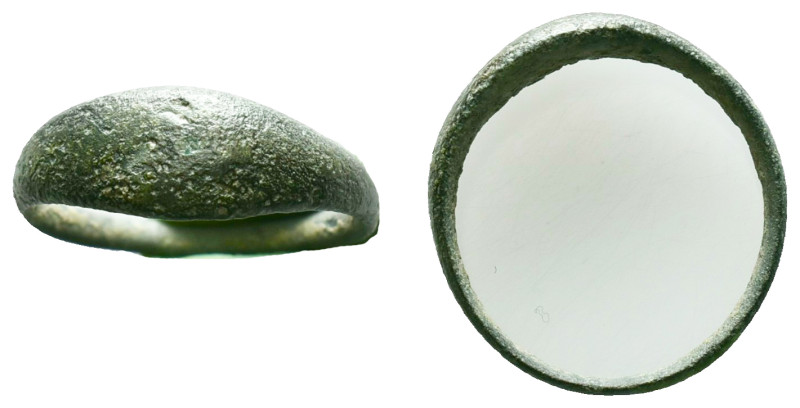Ancient Roman Bronze Ring , circa 1st - 3rd AD. Reference: Condition: Very Fine...