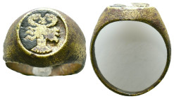 Ancient Roman Bronze Ring , circa 1st - 3rd AD. Reference: Condition: Very Fine

Weight: 6,73 gr. Diameter: 22,1 mm