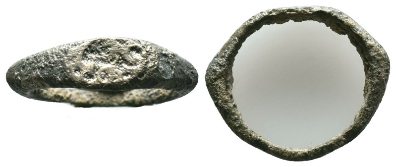 Ancient Roman Bronze Ring , circa 1st - 3rd AD. Reference: Condition: Very Fine...