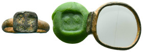 Ancient Roman Bronze Ring , circa 1st - 3rd AD. Reference: Condition: Very Fine

Weight: 2,80 gr. Diameter: 23,0 mm