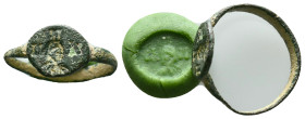 Ancient Roman Bronze Ring , circa 1st - 3rd AD. Reference: Condition: Very Fine

Weight: 1,53 gr. Diameter: 19,3 mm