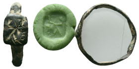 Ancient Roman Bronze Ring , circa 1st - 3rd AD. Reference: Condition: Very Fine

Weight: 0.93 gr. Diameter: 17.3 mm