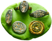Ancient Roman Bronze Ring Bezel Reference: Condition: Very Fine

Weight: gr. Diameter: mm