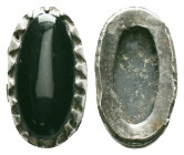 Ancient Roman Bronze Ring Bezel AR Reference: Condition: Very Fine

Weight: 1.93 gr. Diameter: 14.9 mm