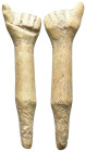 Ancient Roman Ivory arm pendant Reference: Condition: Very Fine

Weight: 3,26 gr. Diameter: 53,9 mm
