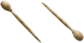 Roman Ivory medical tool Reference: Condition: Very Fine

Weight: 3,38 gr. Diameter: 75,8 mm
