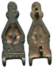 Ancient Roman military / legionary Belt Buckle c. 1st-3rd century AD. Reference: Condition: Very Fine

Weight: 4,58 gr. Diameter: 34,7 mm