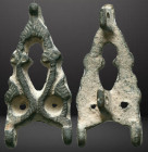 Ancient Roman military / legionary Belt Buckle c. 1st-3rd century AD. Reference: Condition: Very Fine

Weight: 5,43 gr. Diameter: 32,6 mm