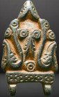 Ancient Roman military / legionary Belt Buckle c. 1st-3rd century AD. Reference: Condition: Very Fine

Weight: 13,8gr. Diameter: 39,0 mm